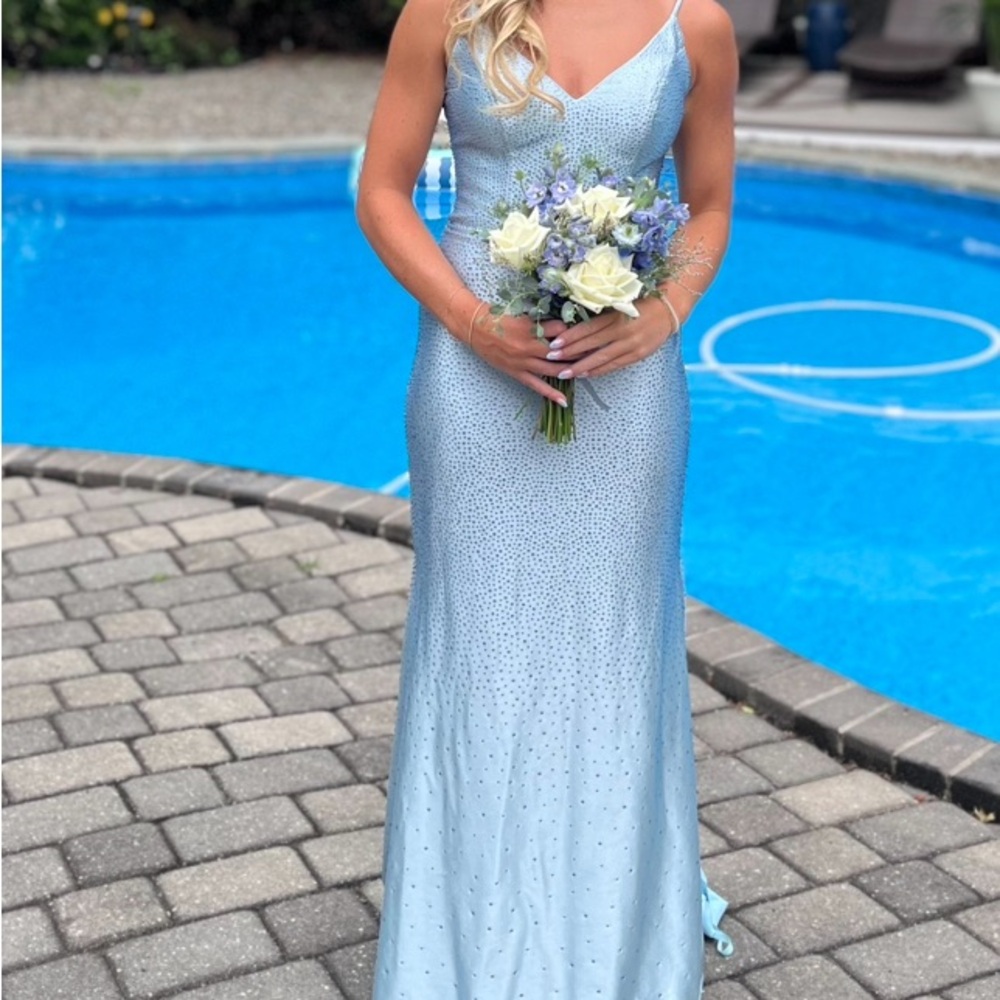 Jovani Elegant Blue Evening Gown